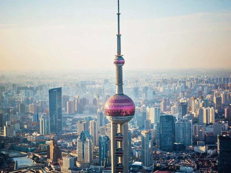 Skyline van Shanghai