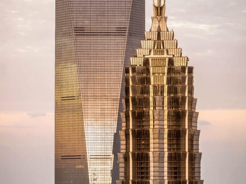 Wolkenkrabbers in Shanghai