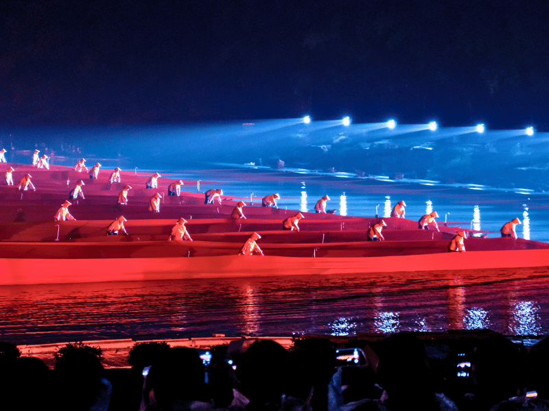 Show in Yangshuo, China rondreis
