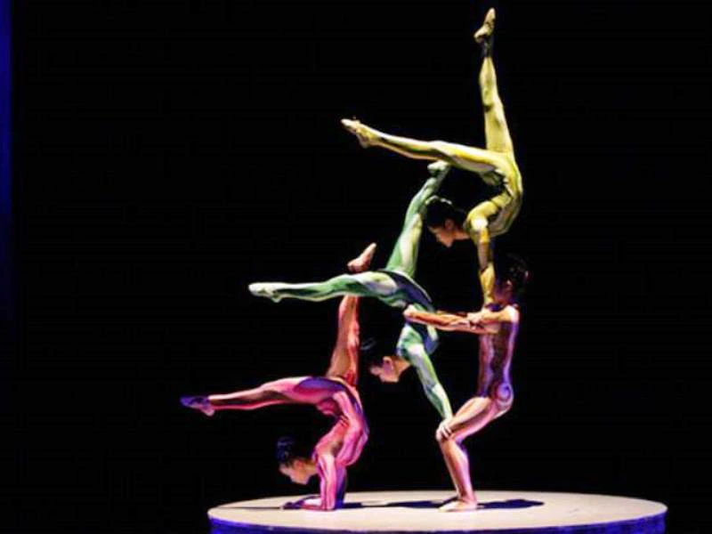 Acrobatische show in Shanghai