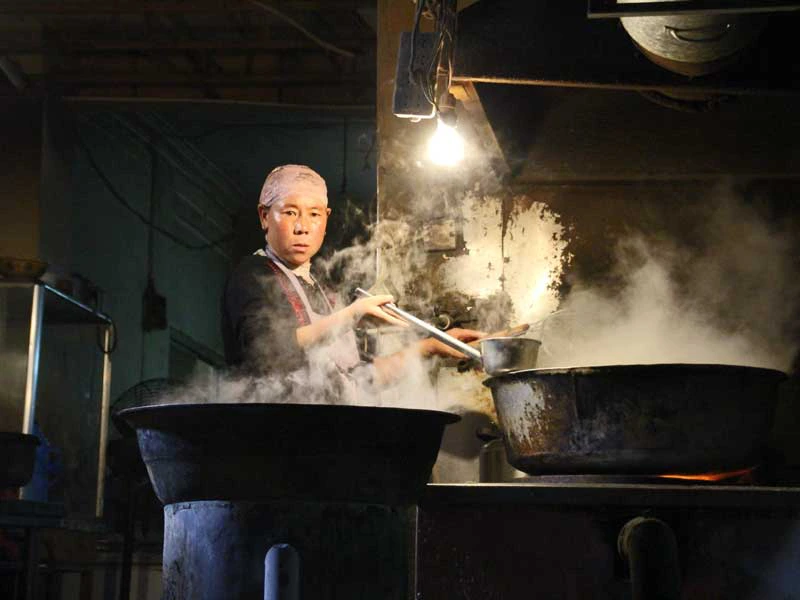Koken op de markt in Xi'an