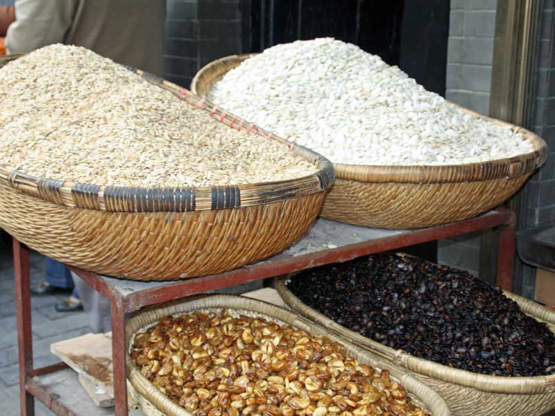 Noten op de markt in Xi'an