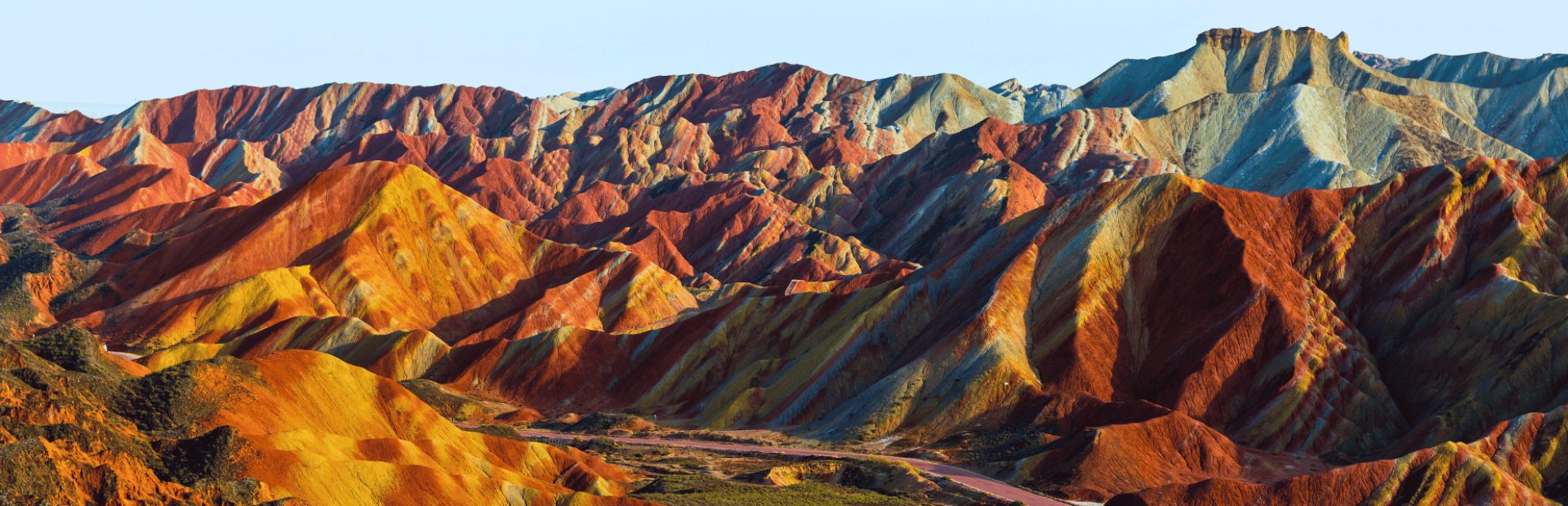 Zhangye regenboogbergen China rondreis