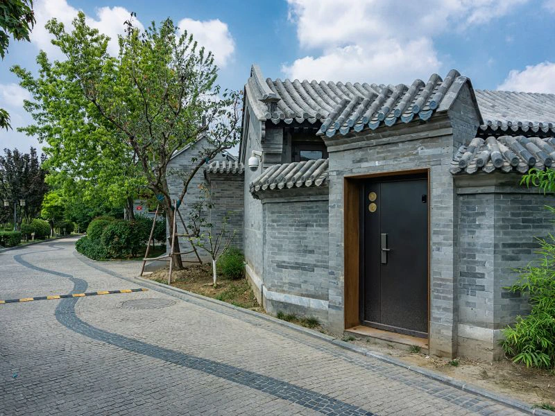 de ingang van een siheyuan