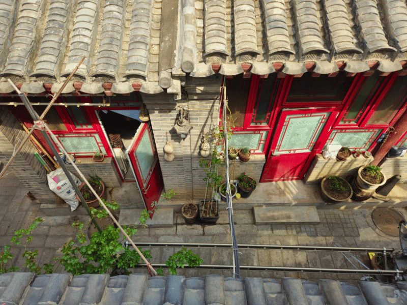 Huis in de hutongs van Beijing