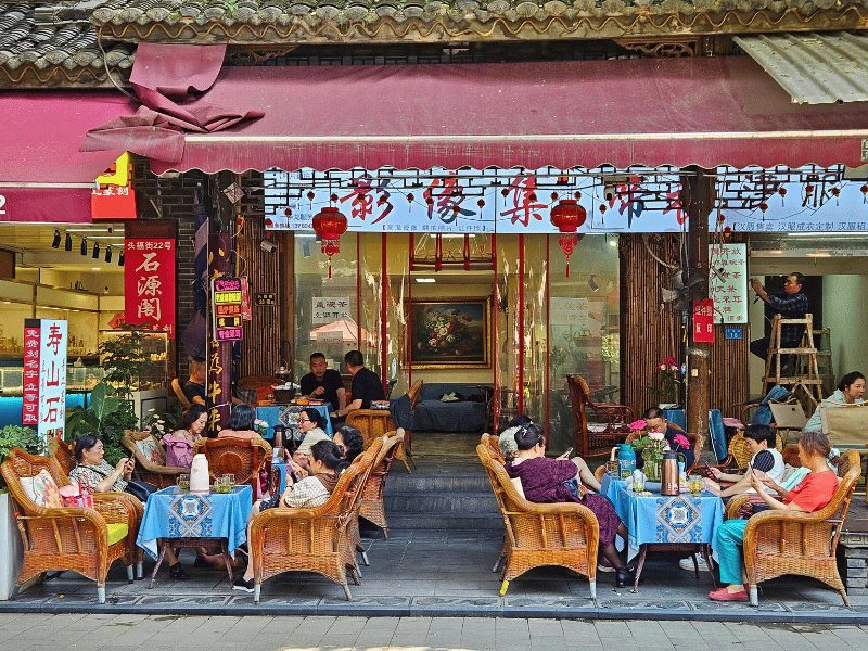 Theehuis in Chengdu, China