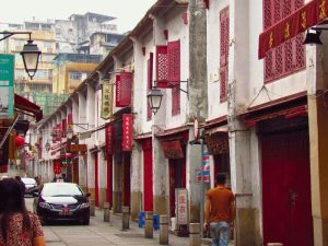 Oude stad von Macao, China rondreis