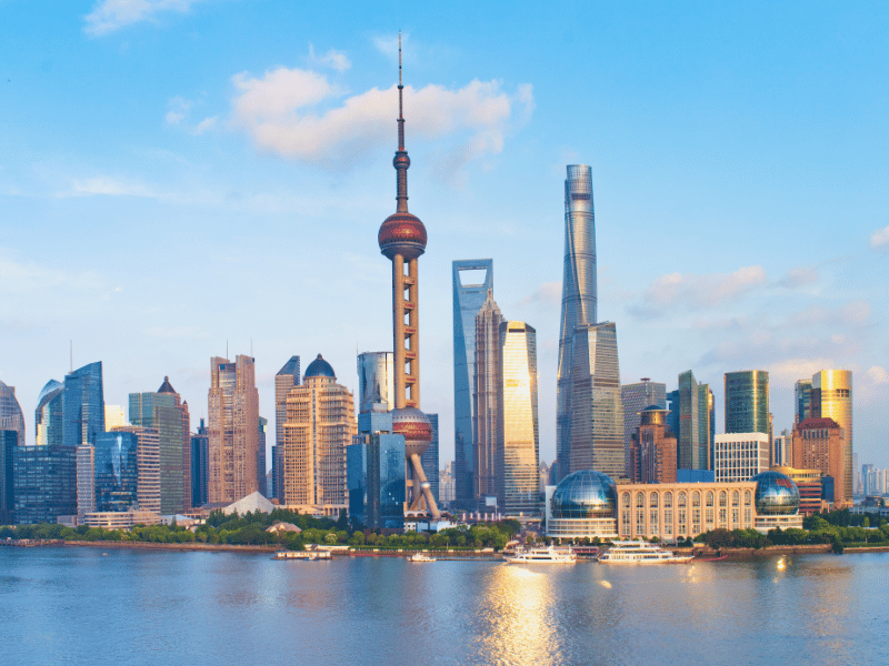 Skyline van Shanghai