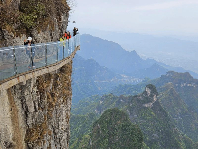 Kliffen in Tianmen National Park, China rondreis
