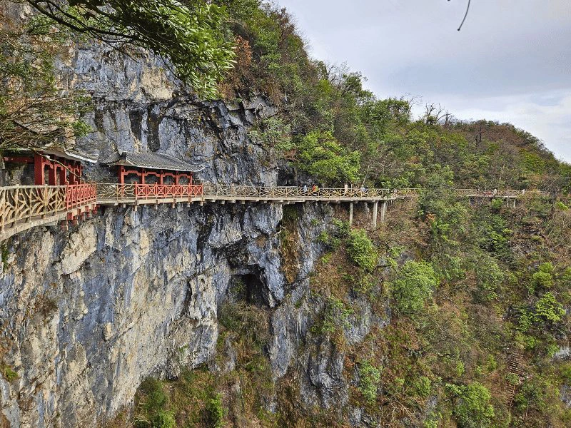Kliffen in Tianmen National Park, China rondreis
