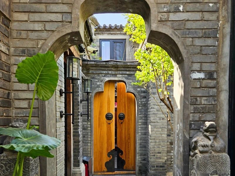 Poort naar een hotel