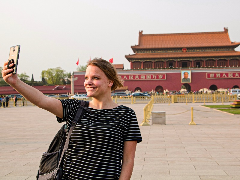 China Beijing selfie