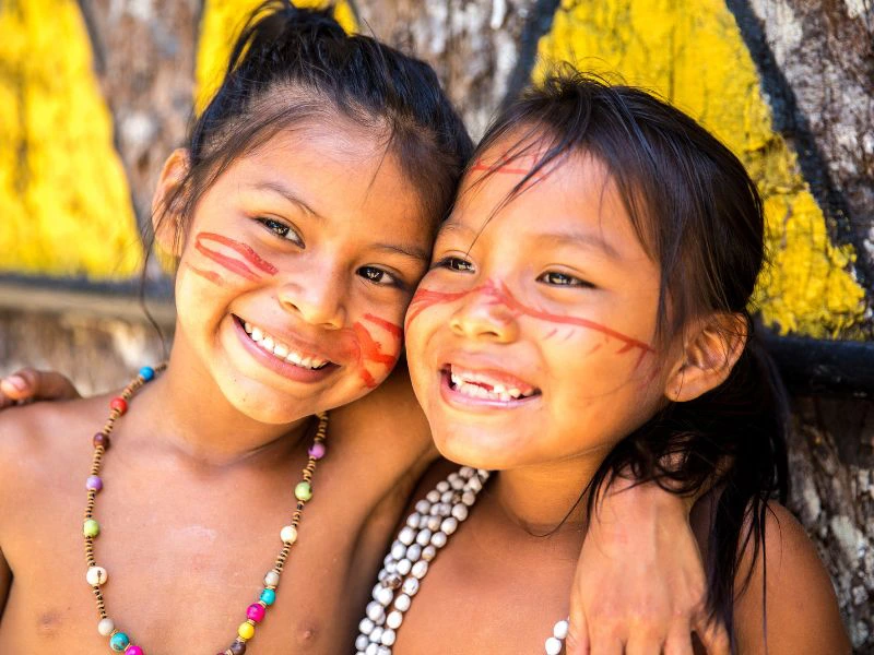 Locals in de Amazone Brazilie