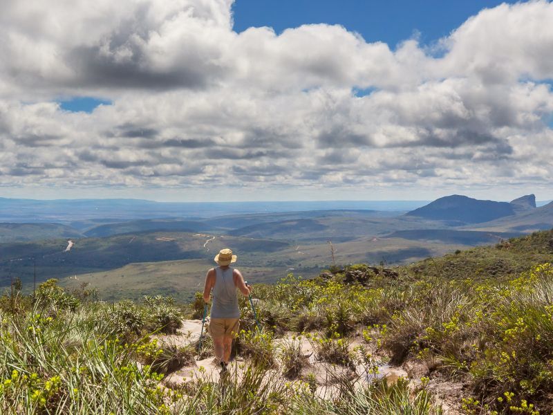 Wandelen bij Chapada dos Guimeraes Brazilie