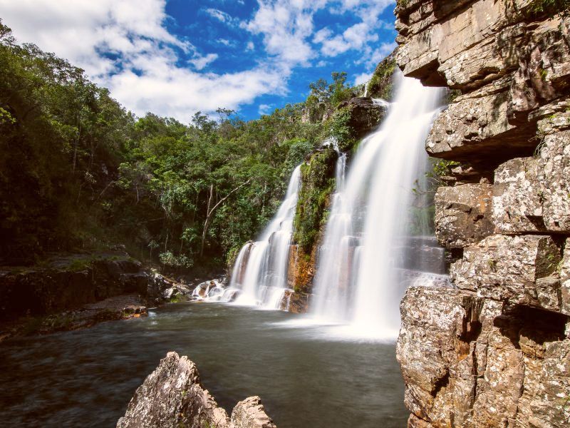 Watervallen bij Chapada dos Guimeraes rondreis