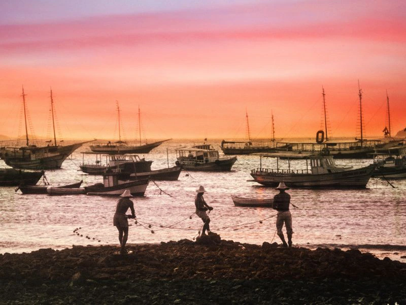 Buzios three fishermen