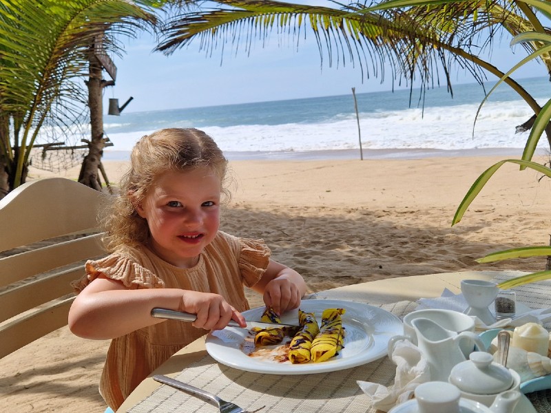 Strandtijd bij Weligama Bay