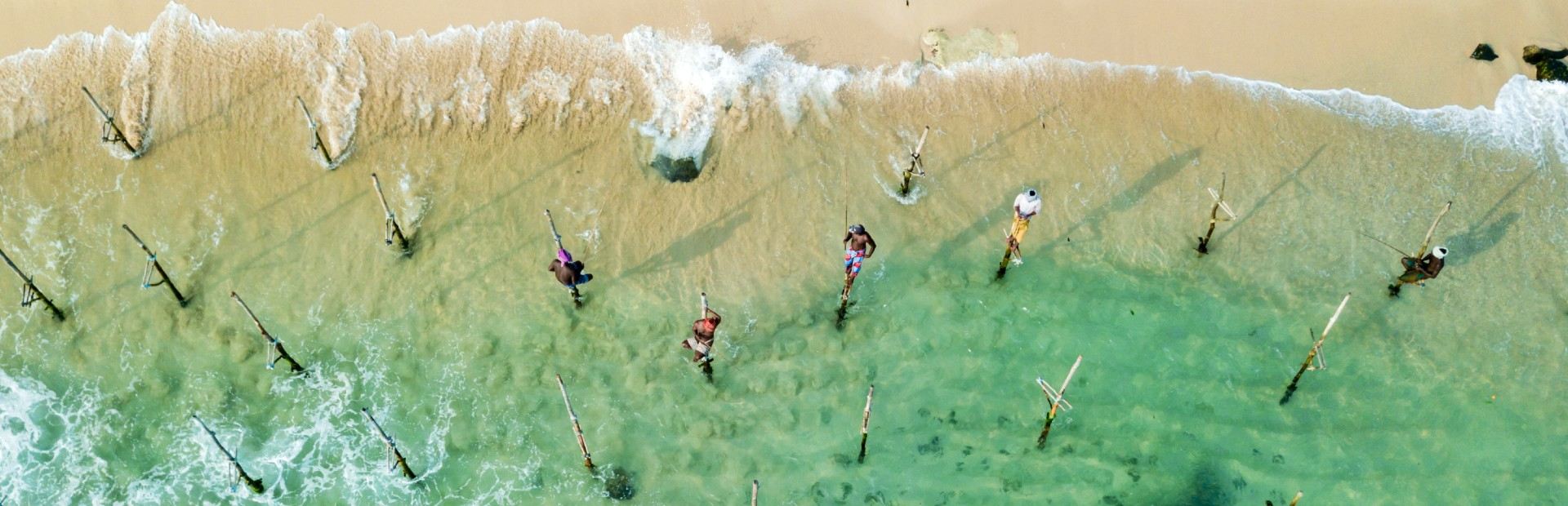Weligama Bay fishermen