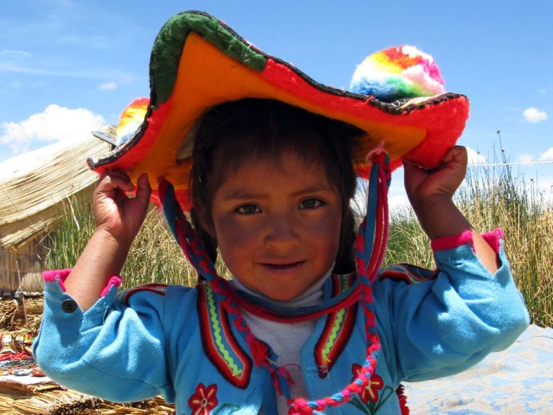 Peru lokaal meisje