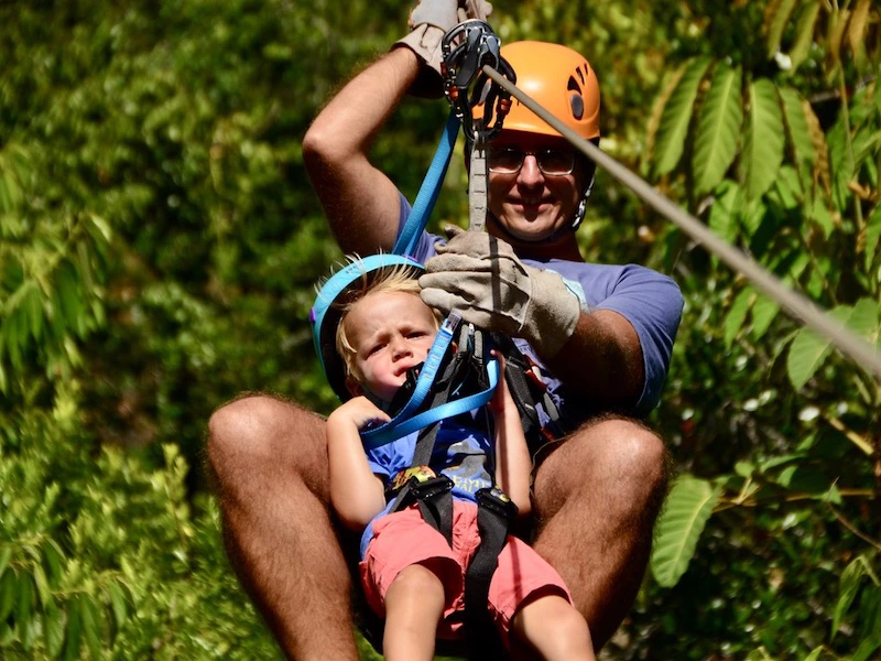 Ziplinen, Cuba met kinderen