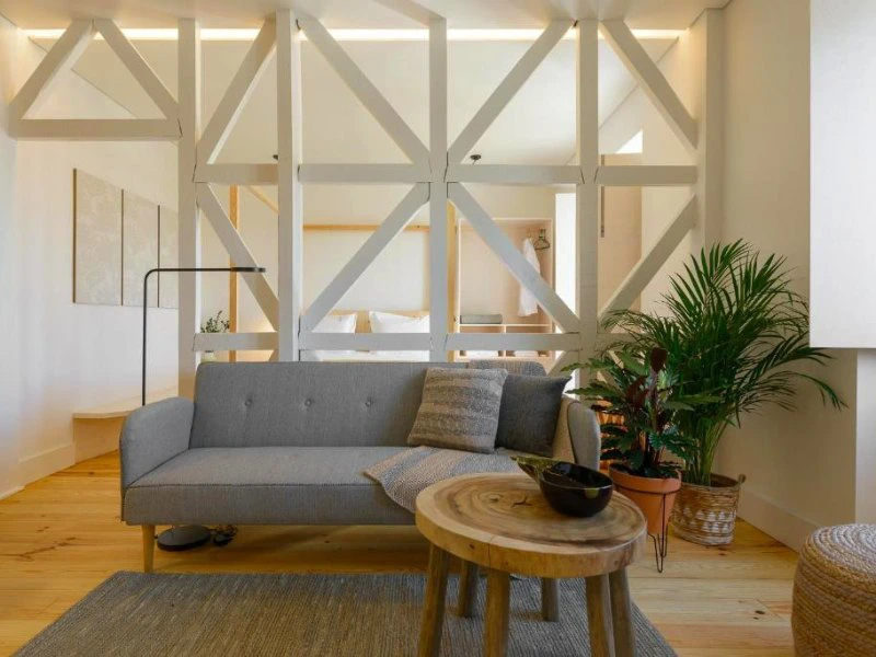 Woonkamer appartement in Lissabon