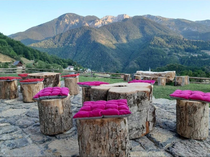 Rugova guesthouse in de bergen van Kosovo