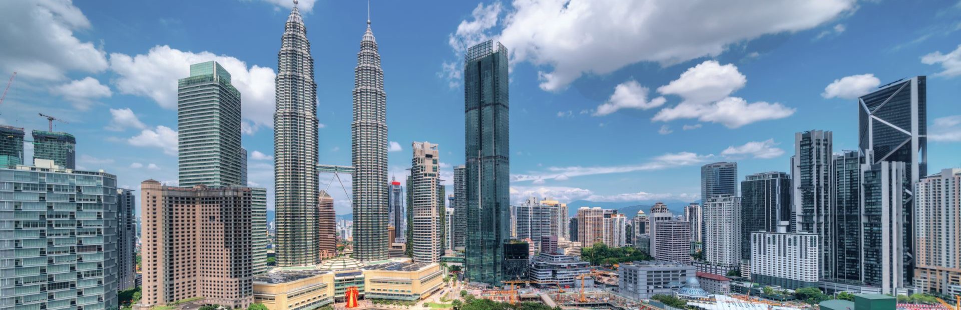 Skyline van Kuala Lumpur in Maleisie