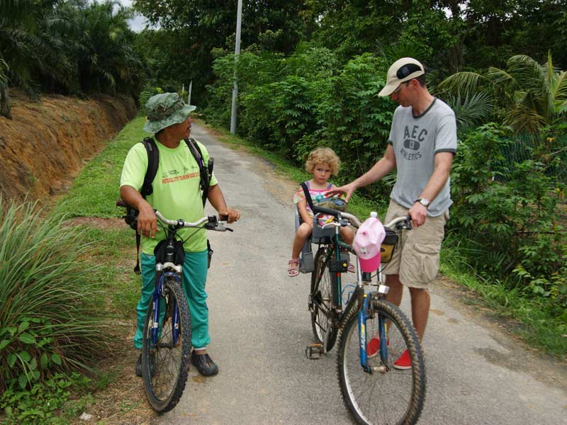 Fietstocht familie Maleisie