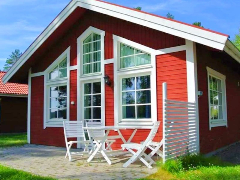 Typisch rood huisje in Dalarna