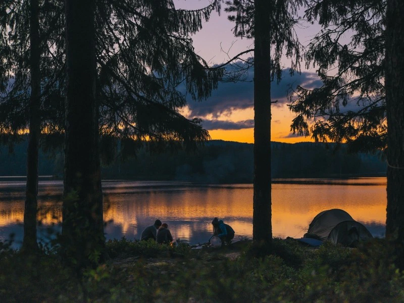Zonsondergang in Varmland