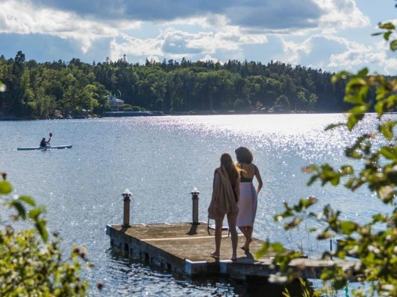 Zwemmen in de Zweedse meren