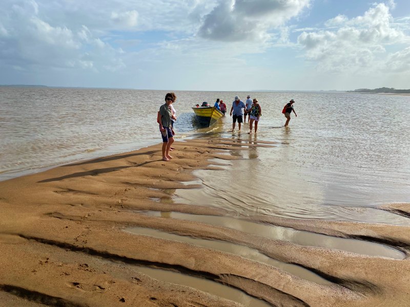 Tijgerzandbank bij Galibi
