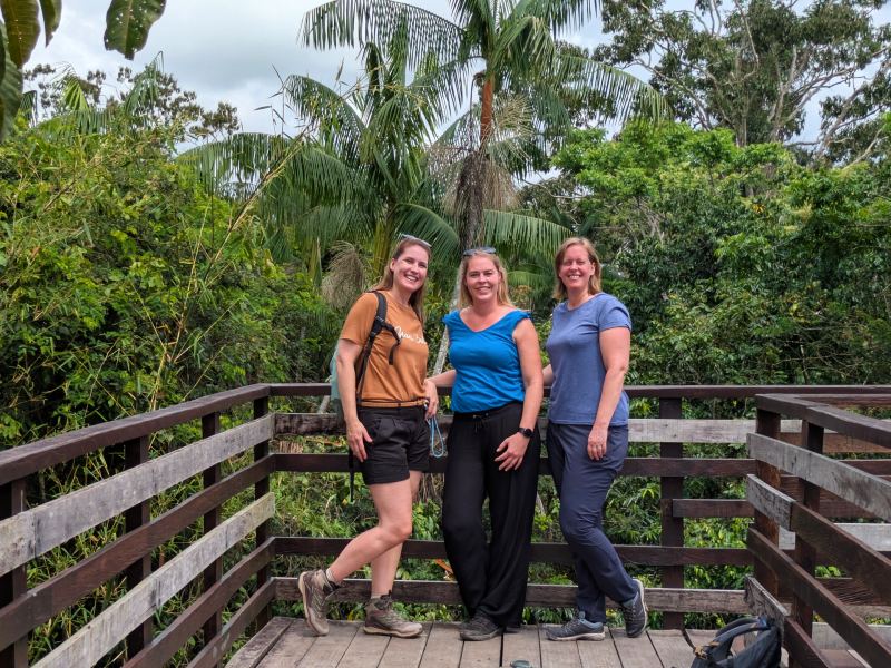 Reizigers in Peperpot natuurpark