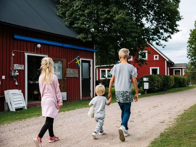 Een familie in Zweden