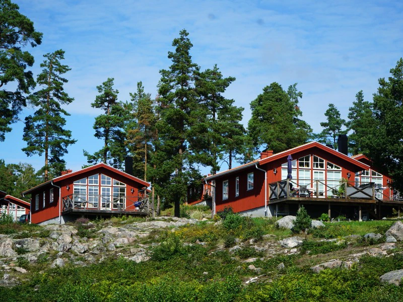 zweden oost kust cabin huisjes