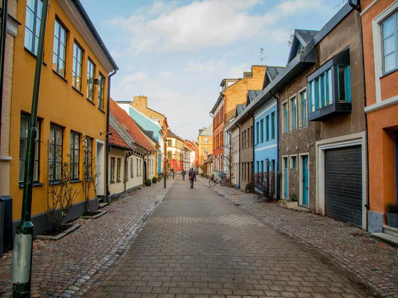 Kleurrijke straatjes in Skane