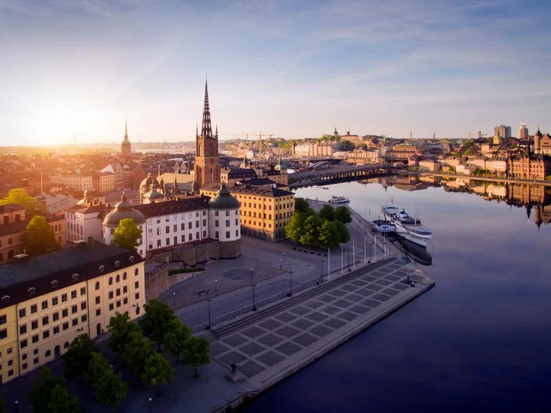 Stockholm Zweden van bovenaf
