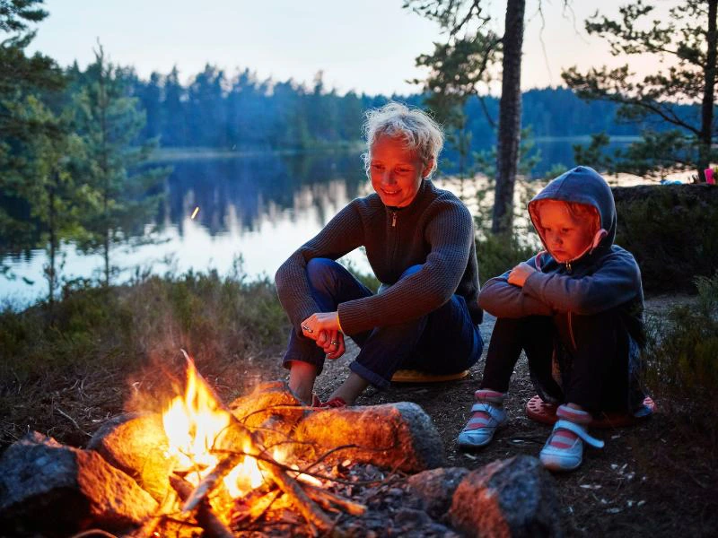 Wildkamperen in Zweden