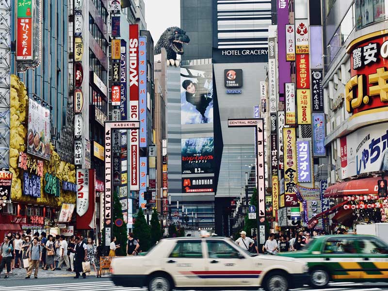 Verkeer in Tokyo - Japan