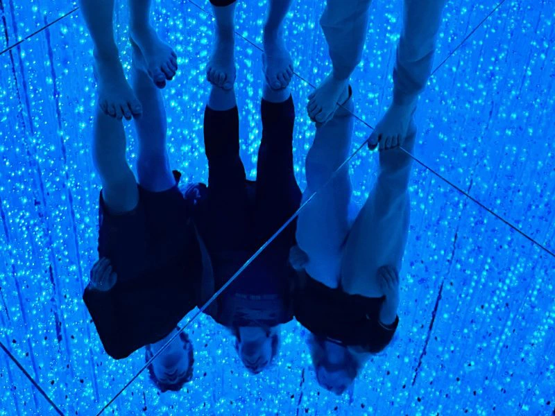 Familie in Tokyo TeamLab