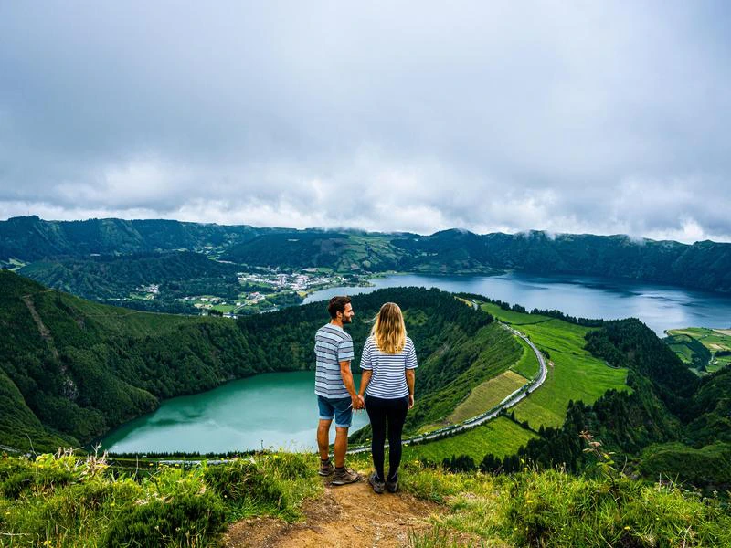 Azoren Portugal Sao Miguel Sete Cidades