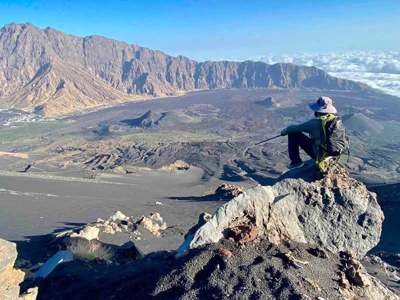 Op de top van de Fogo