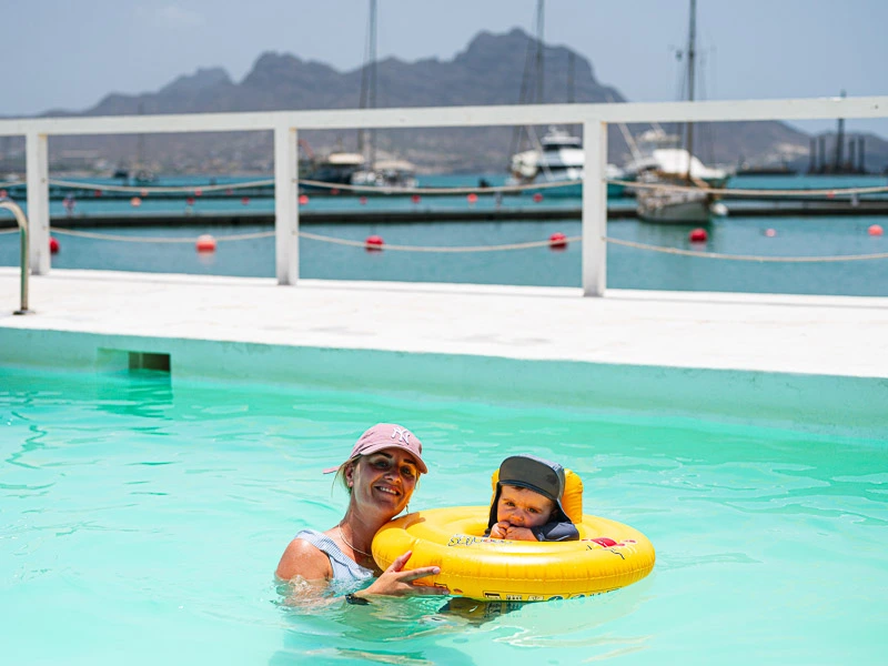 zwembad bij Sao Vicente