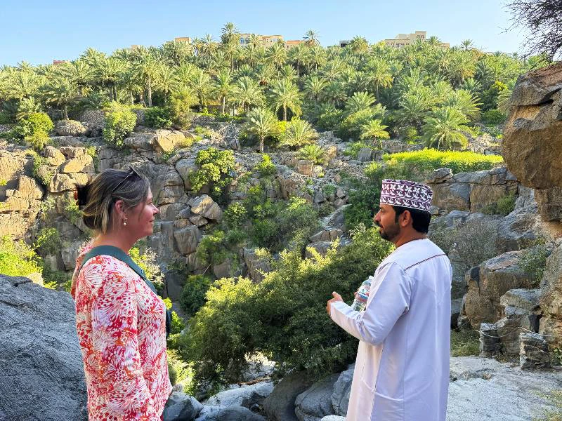 Op pad met een local in Oman, Misfah