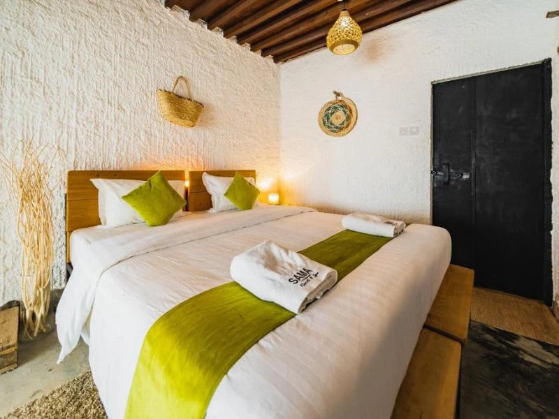 Berghotel in het Jebel Shams gebergte in Oman