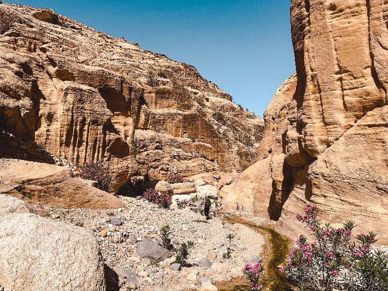 Wadi Dana-tail in Jordanië