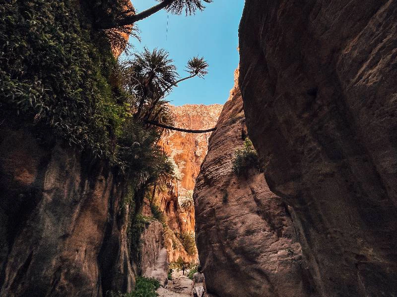 Wadi Ghuweir-trail in Jordanië