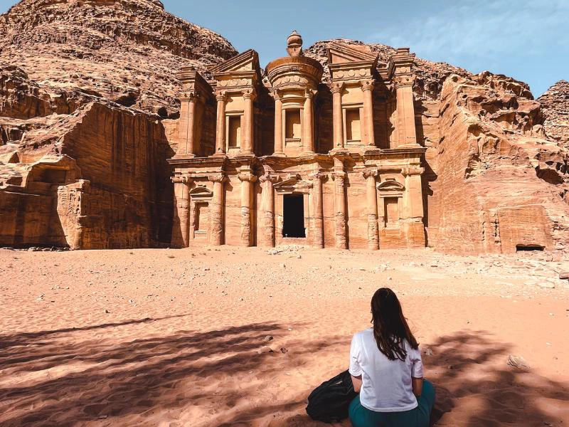 Backdoor-trail Petra in Jordanië