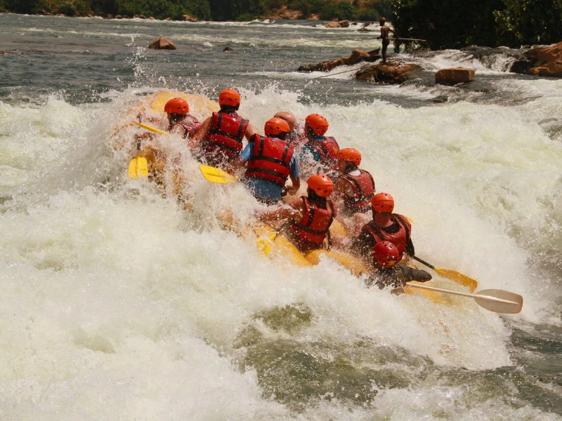 Raften op de Nijl in Jinja