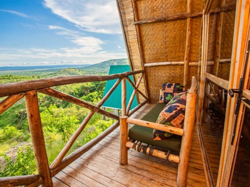 Lake Mburo accommodatie uitzicht